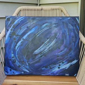 Abstract acrylic painting